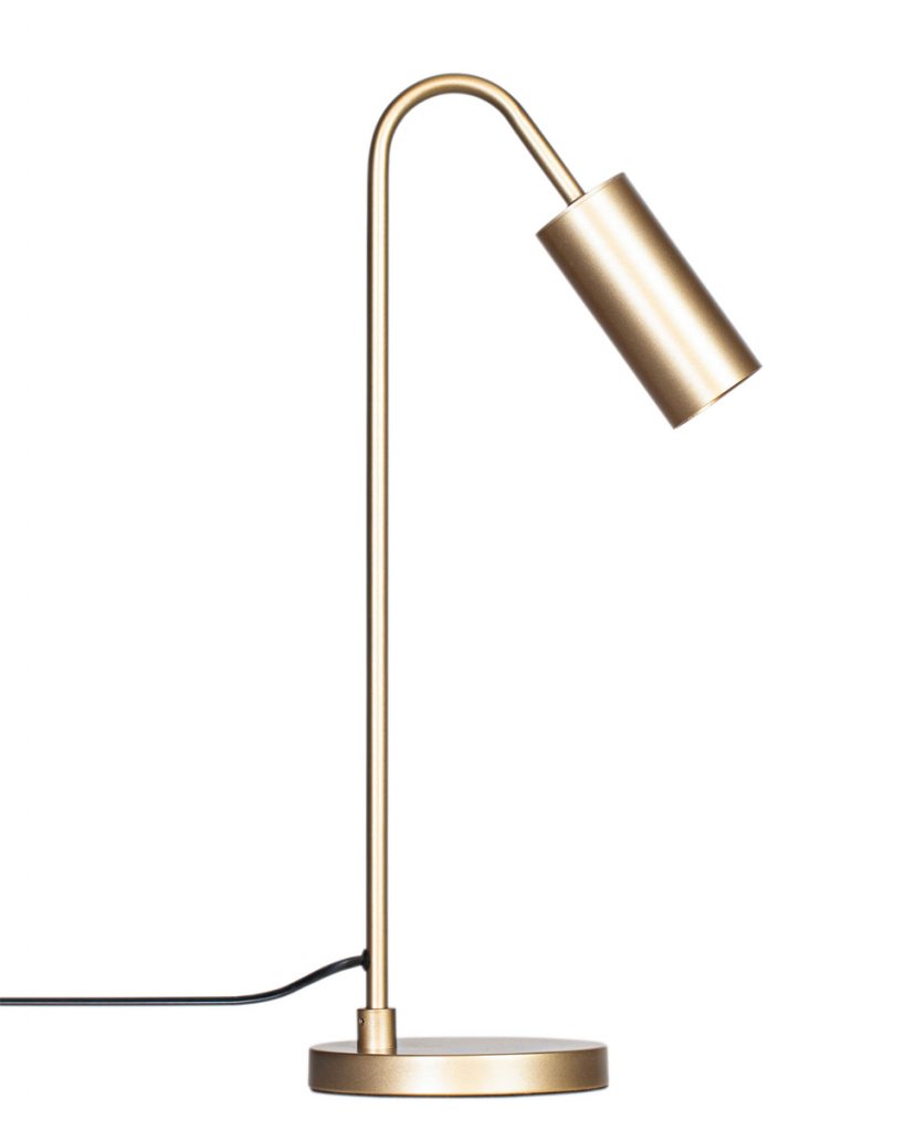 Curve bordlampe (Guld mat)