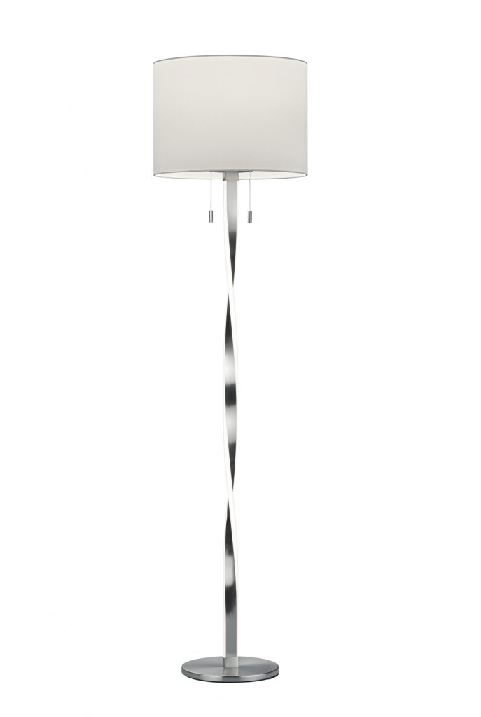 Nandor floor lamp E27 + LED b-steel