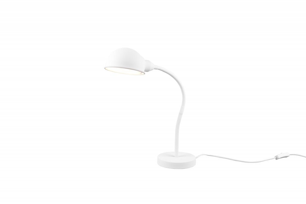 Perry bordlampe (Mat hvid)