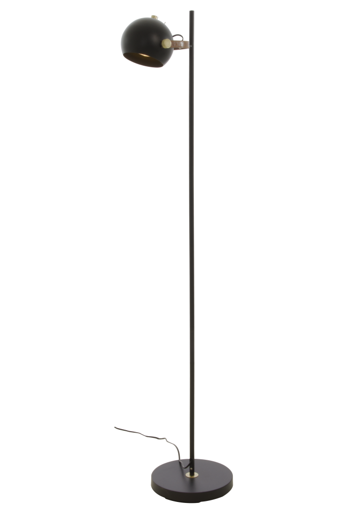 BOW floor lamp., 1-arm, black (Zwart)