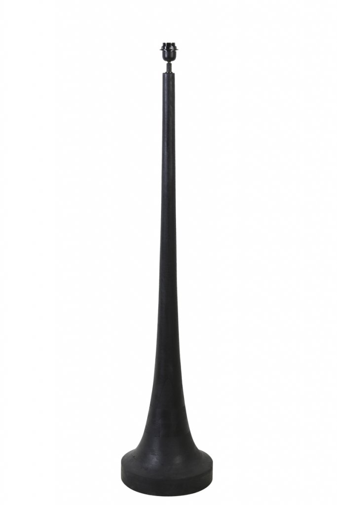 Floor lamp Ø50x155 cm JOVANY wood black (zwart)