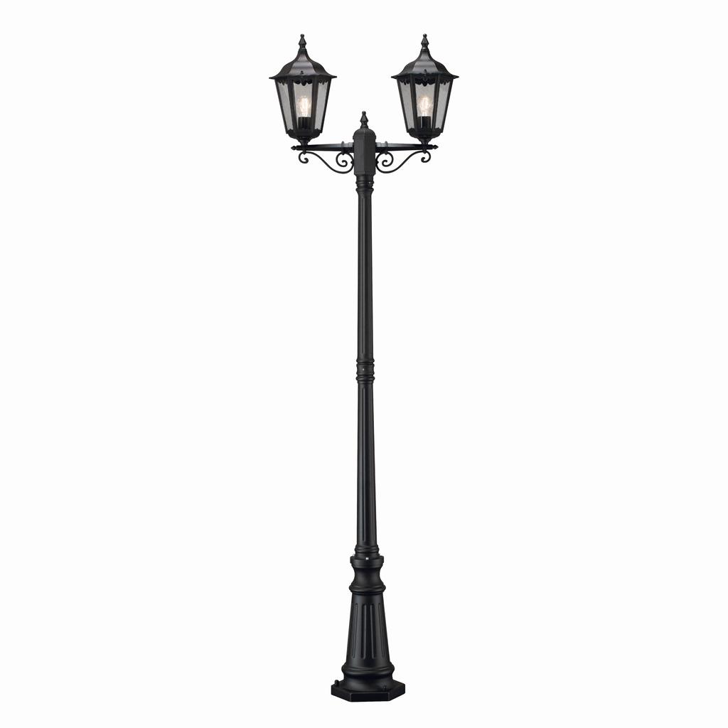 Firenze 2-armed post lantern (zwart)