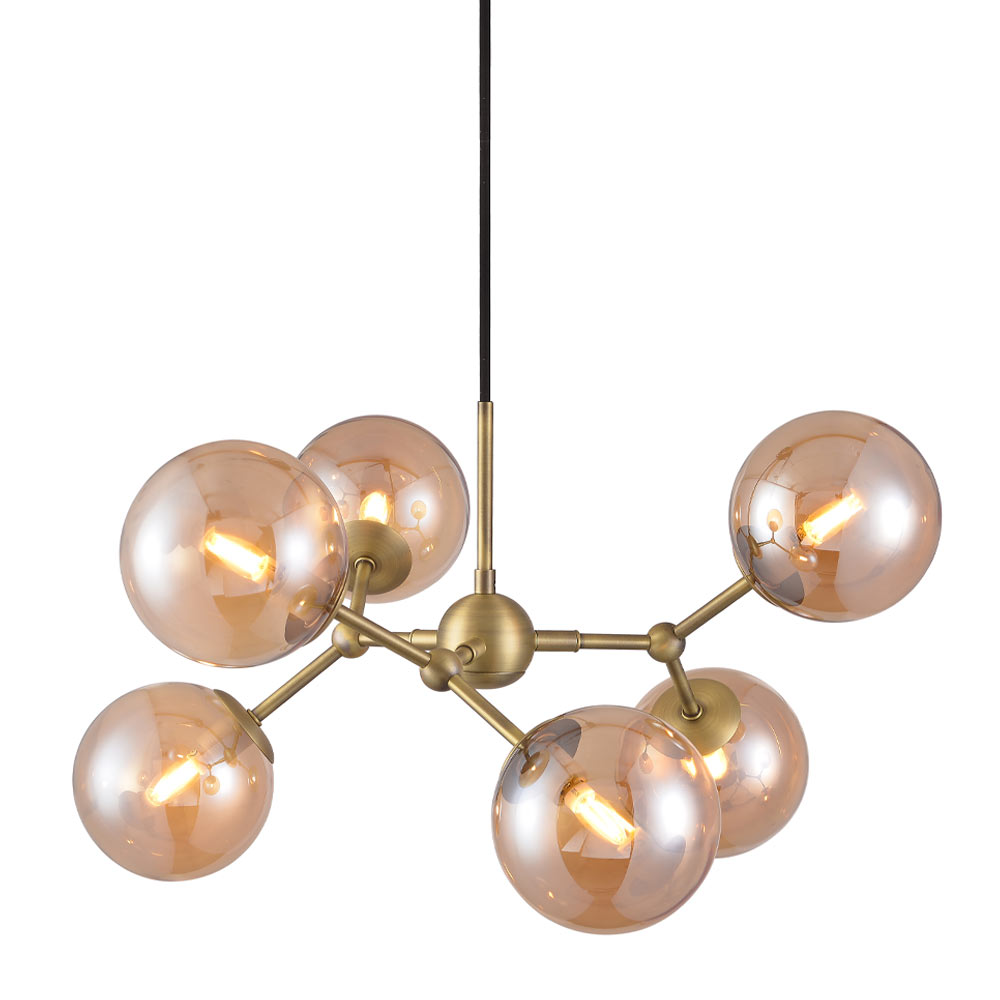 Atom large chandelier (Goudkleurig)