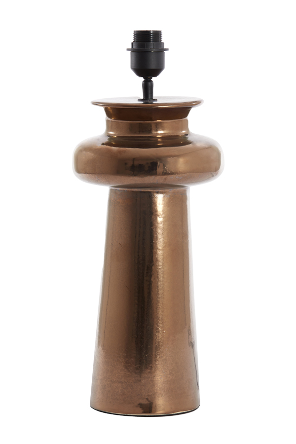 Lamp base Ø21x55 cm DENIA ceramics shiny bronze (Bronzen)