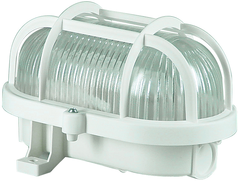 grille luminaire ovale 60w (blanc)
