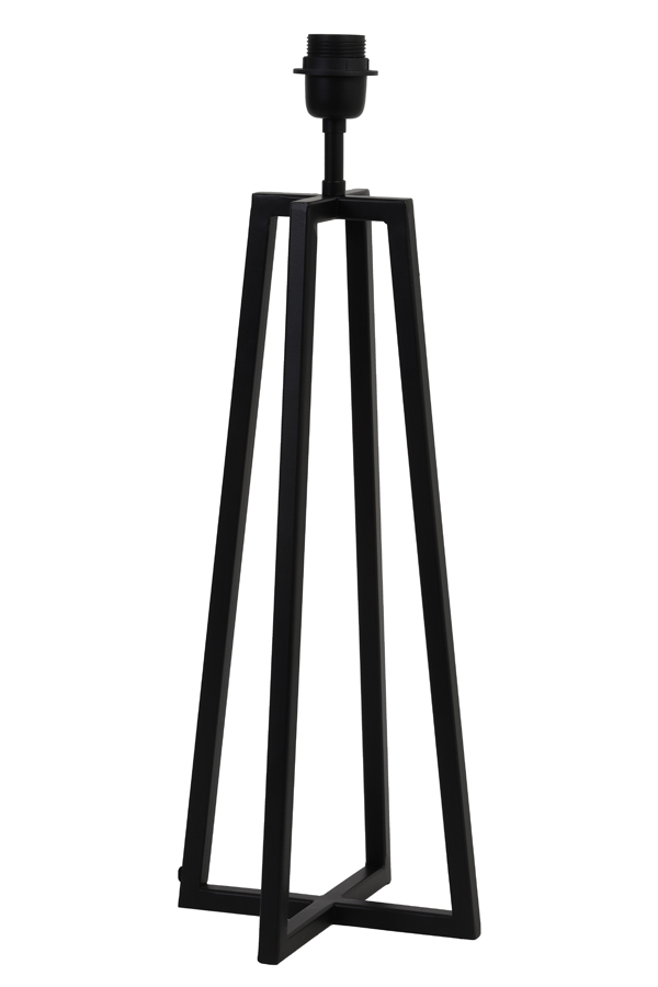Lamp base 21x21x56 cm MILEY matt black (zwart)
