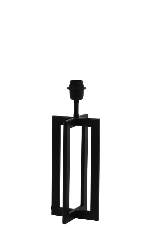 Lamp base 15x15x35 cm MACE matt black (zwart)