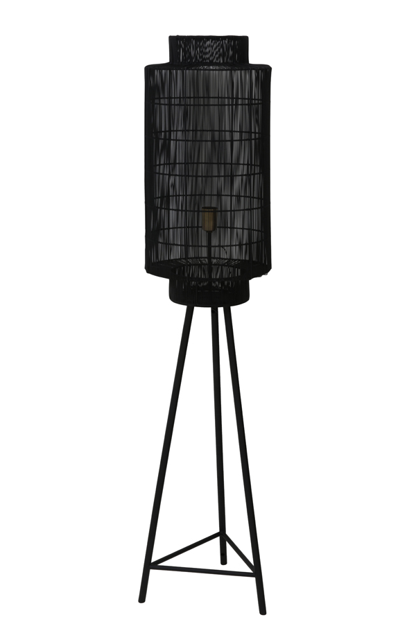 floor lamp ø32x150 cm gruaro matt black-antique bronze (le noir)