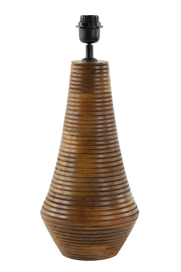 Lamp base Ø20x41 cm PATRICIA wood oil brown (Bruin)