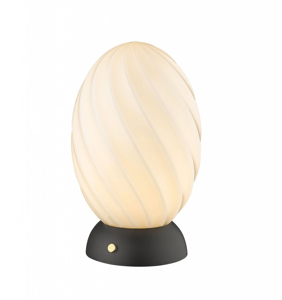 Halo Design Twist Egg bordlampe - sort