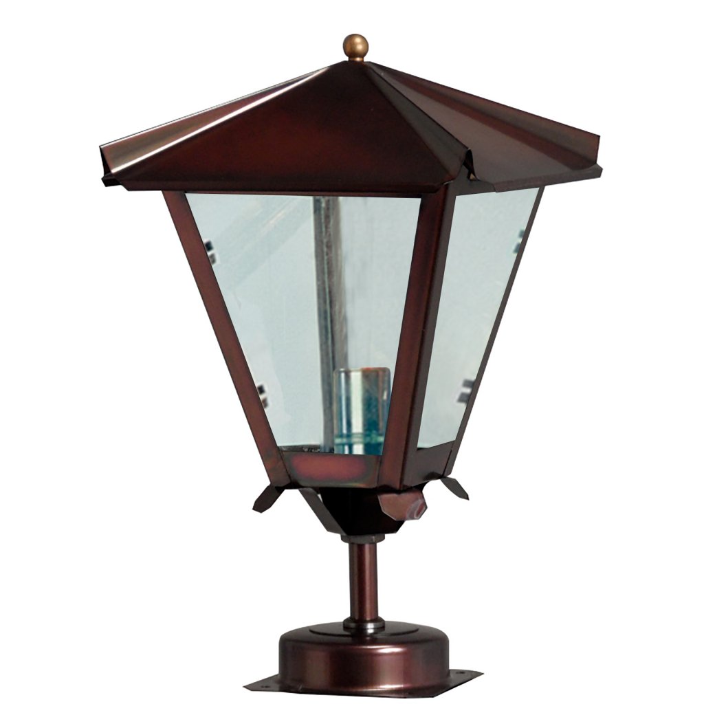 foot lamp Gustav copper/clear clear (Geoxideerd koper)
