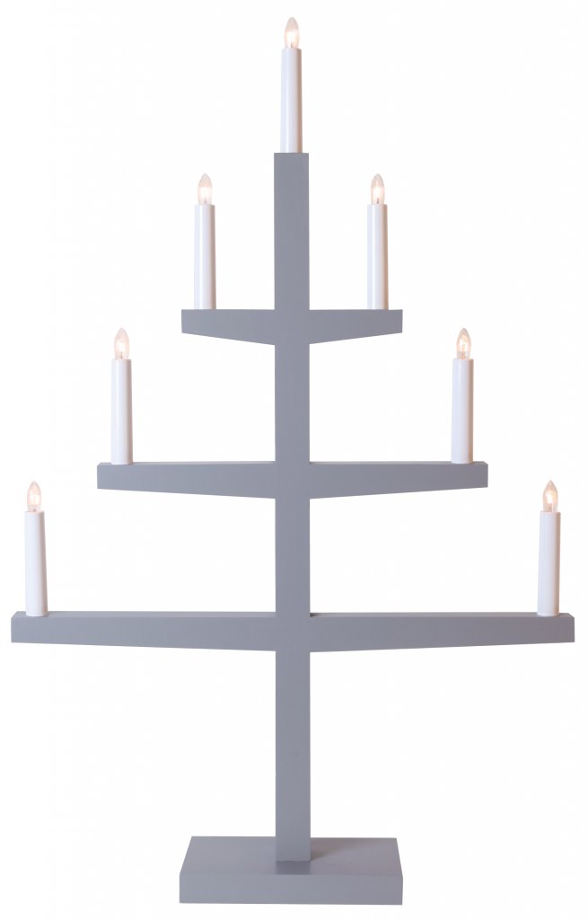 Tripp 7L tree candlestick grey (Grijs)