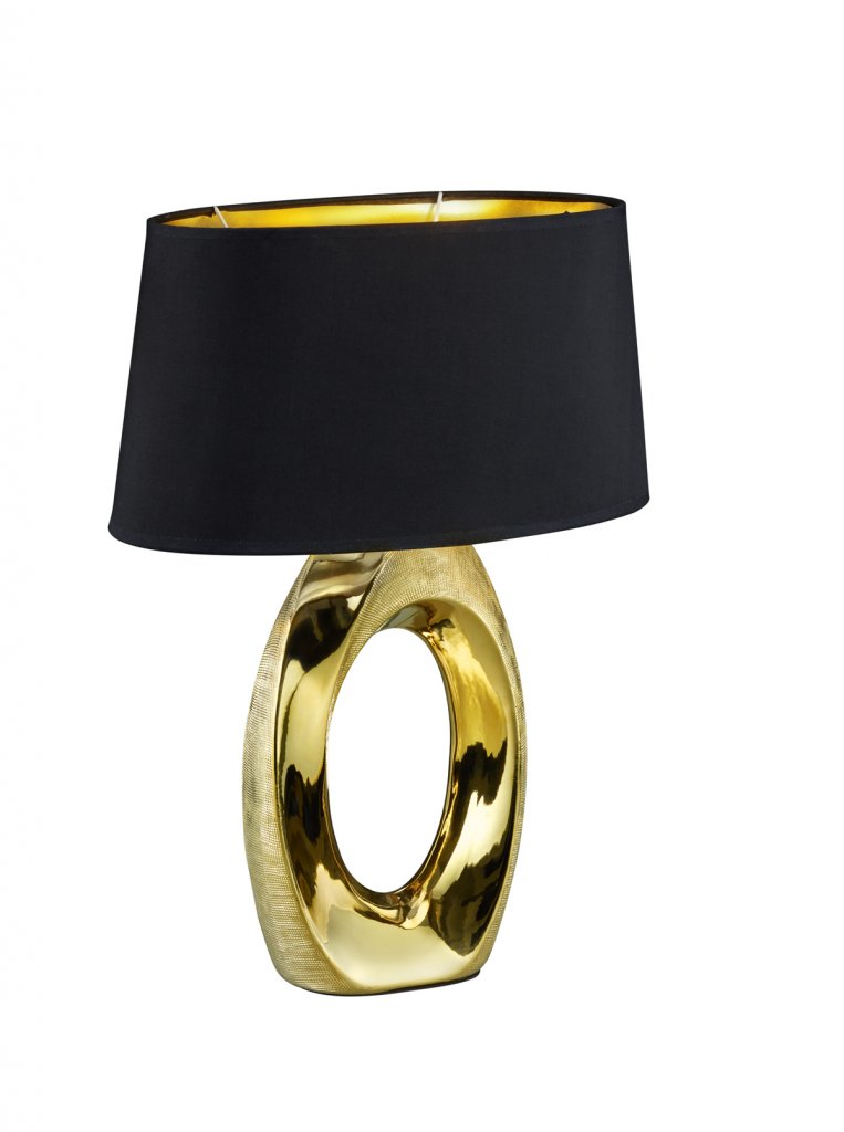 Taba table lamp 52cm E27 gold / black (Messing / guld)