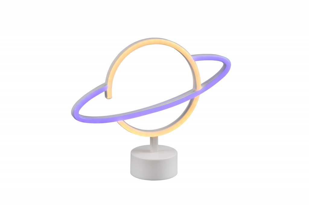 Planet bordlampe (hvid)