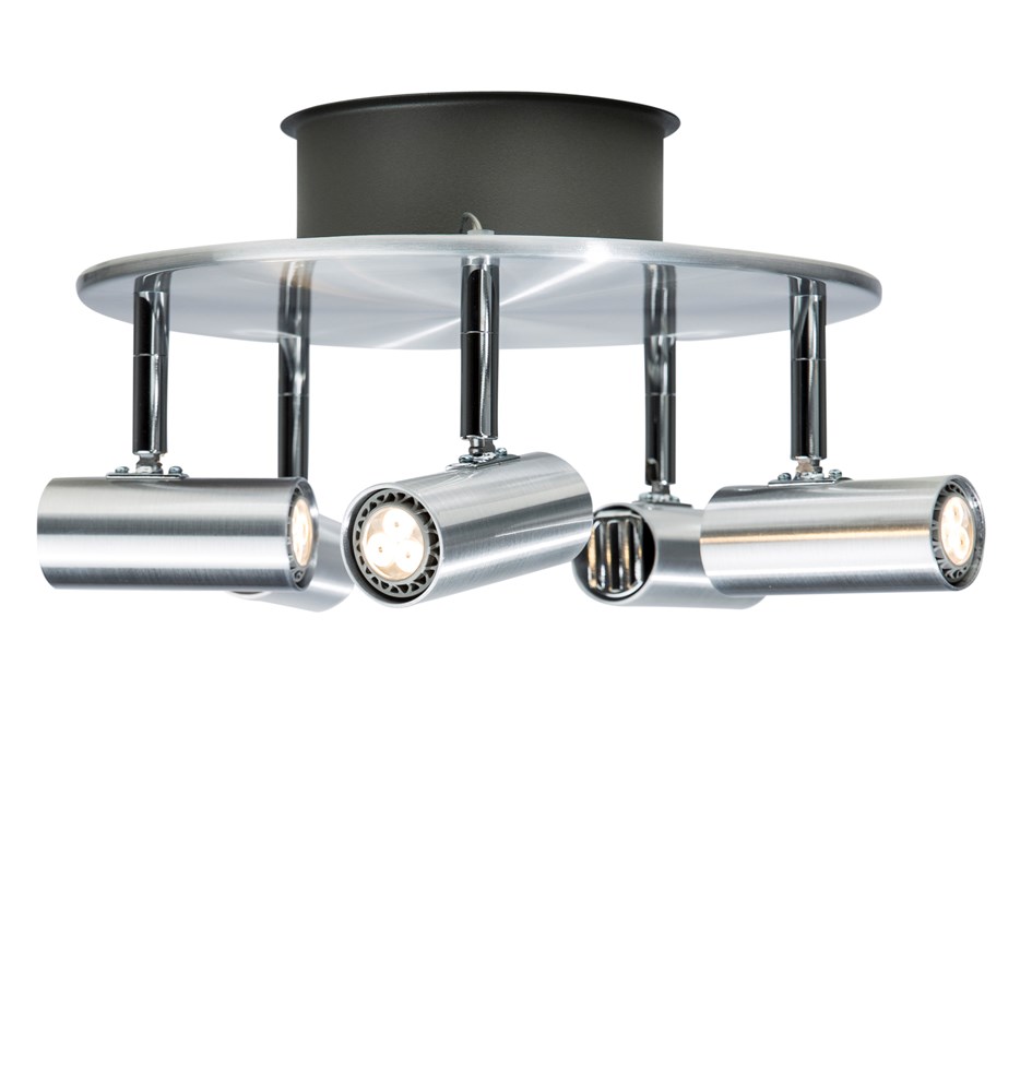 Cato LED ceiling lamp 5-spot (Aluminium)